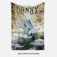 Thumbnail for Personalized Dog Gift Idea - Danny The Mountain Custom Dog Blanket For Dog Dad - Fleece Blanket
