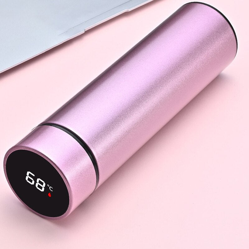 Vacuum Flask LED Temperature Display with Double Wall Insulated Water  Bottle.