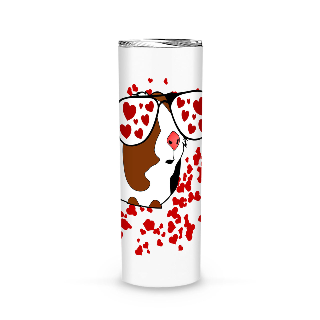 Valentine Dog Gift Idea - Guinea Pig Lover Valentines Day For Dog Lovers - Tumbler