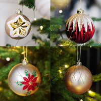 Thumbnail for 16 PCS Christmas Tree Ball Ornaments, 3.15in 2022 Xmas Ball Set Pendant, Christmas Shatterproof Ornaments Set, Hanging Ball for Holiday Party Wedding Decoration