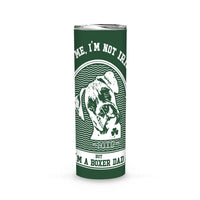 Thumbnail for Personalized St Patrick Dog Gift Idea - Kiss Me, I'm Not Irish But I'm A Boxer Dad 2 For Dog Dad - Tumbler