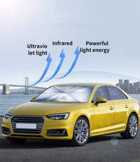 Thumbnail for Custom fit for Car Sunshade, Car Window Shade with Car Logo, Foldable Windshield Sunshade Sun and UV Protection