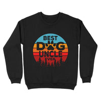 Thumbnail for Retro Gift For Dog Lover - Best Dog Uncle Ever - Standard Crew Neck Sweatshirt