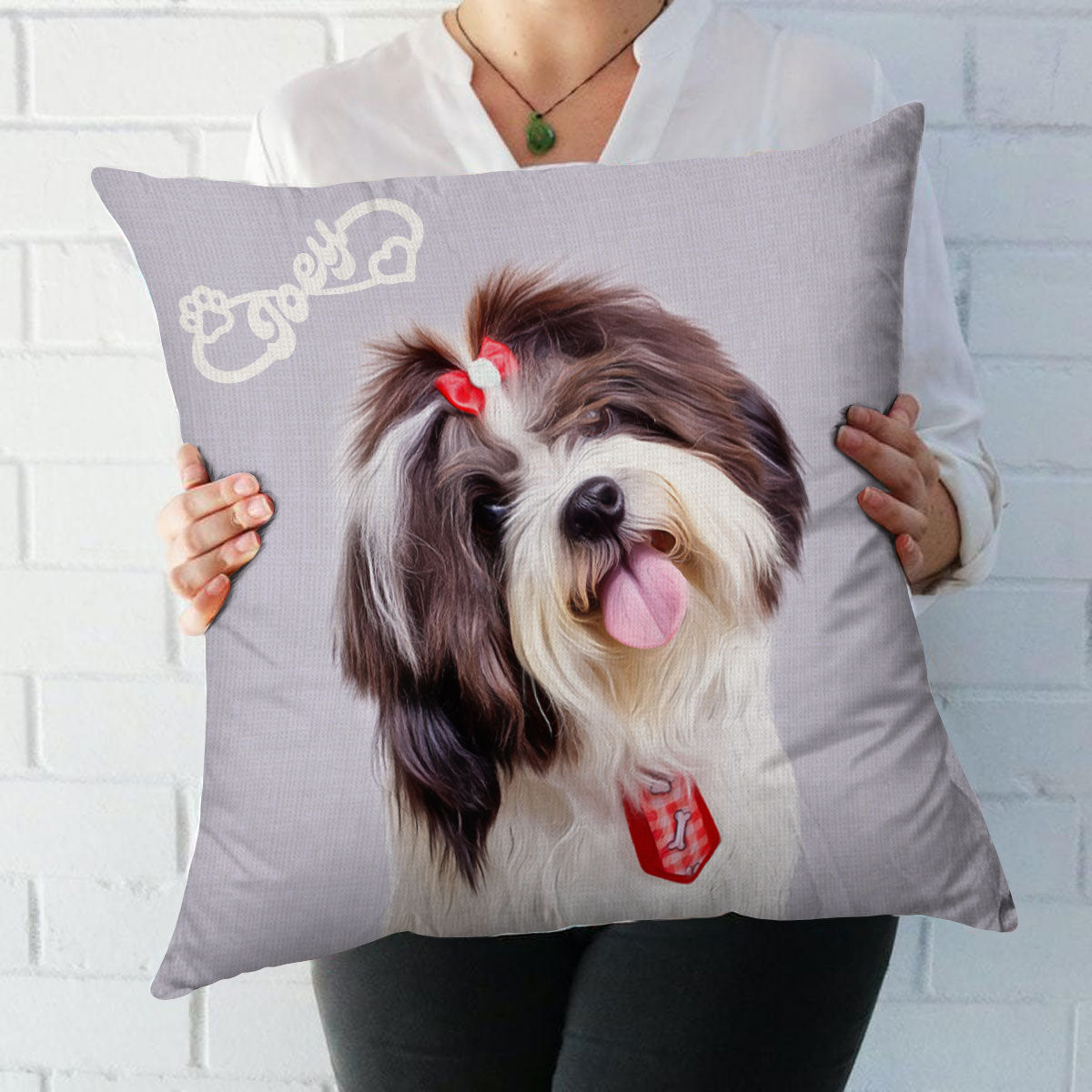 Custom Pet Portrait Pillow, Pet Pillow From Photo, Gift for Pet Owner, Pet on pillow