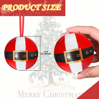 Thumbnail for 12 Pcs Christmas Candy Jar Hanging Decorations Fillable Christmas Tinplate Candy Ball Box Christmas Tree Balls Christmas Candy Boxes Xmas Tree Ball Ornaments Decorative Hanging Ornaments