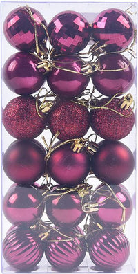 Thumbnail for 36Pcs 4cm Christmas Balls Christmas Decorations Christmas Tree Decoration Small Hanging, Home Party Decorations