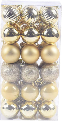 Thumbnail for 36Pcs 4cm Christmas Balls Christmas Decorations Christmas Tree Decoration Small Hanging, Home Party Decorations