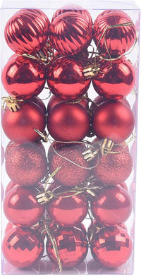 Thumbnail for 36Pcs 4cm Christmas Balls Christmas Decorations Christmas Tree Decoration Small Hanging, Home Party Decorations