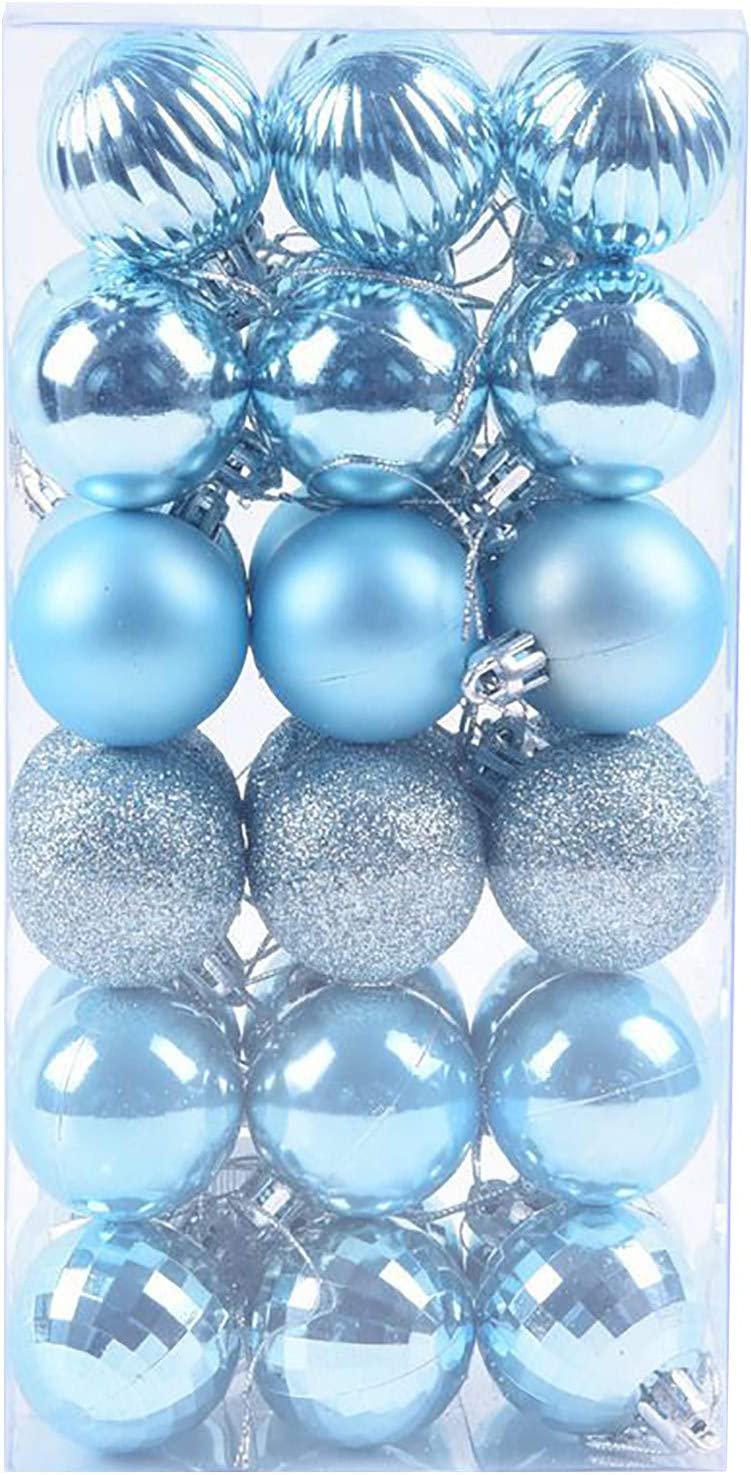 36Pcs 4cm Christmas Balls Christmas Decorations Christmas Tree Decoration Small Hanging, Home Party Decorations