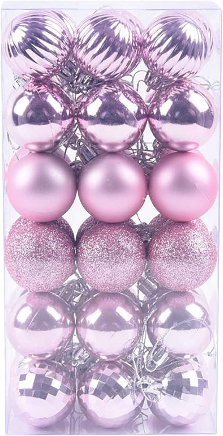 36Pcs 4cm Christmas Balls Christmas Decorations Christmas Tree Decoration Small Hanging, Home Party Decorations