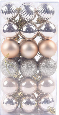 Thumbnail for 36Pcs 4cm Christmas Balls Christmas Decorations Christmas Tree Decoration Small Hanging, Home Party Decorations