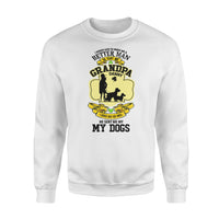 Thumbnail for Personalized St. Patrick Gift Idea - I Asked God To Make Me A Better Man For Grandpa - Standard Crew Neck Sweatshirt