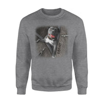 Thumbnail for Personalized Dog Gift For Mother - First Funny Fur Baby For Dog Mom - Standard Crew Neck Sweatshirt