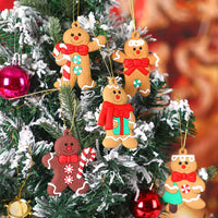 Thumbnail for 16pcs Gingerbread Man Ornaments Assorted Plastic Gingerbread Figurines Pendants for Christmas Tree Hanging Decorations Holiday Ornament Xmas Decor Party Favors Supplies