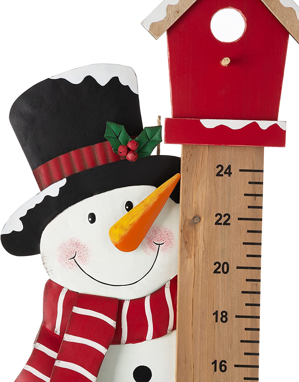 39.49"H Christmas Snowman Yard Stake with Gauge Hanging Snowman Wall Decor for Christmas Winter Indoor Outdoor Garden Decorations Christmas Welcome Signs Patio Yard Decor