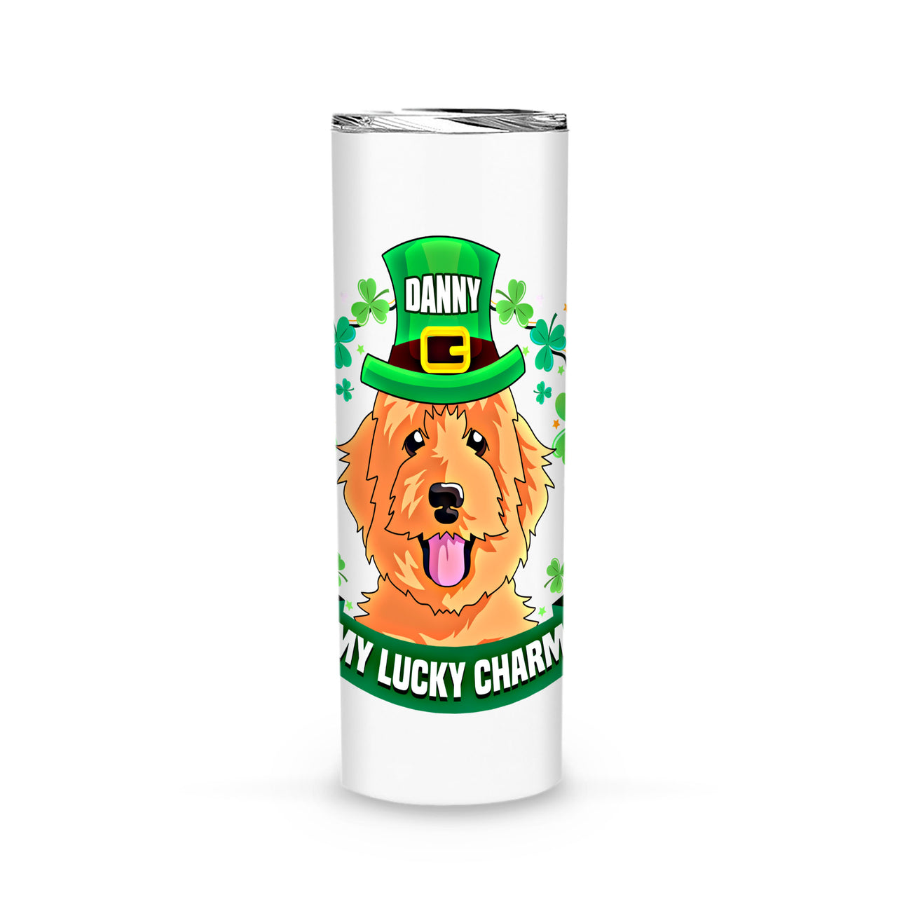 Personalized St Patrick's Day Gift Idea - My Lucky Charm For Dog Lovers - Tumbler