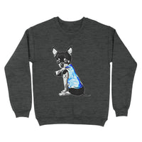 Thumbnail for Gift For Dog Mom - Mother's Day Chihuahua Tattoo I Love Mom - Standard Crew Neck Sweatshirt