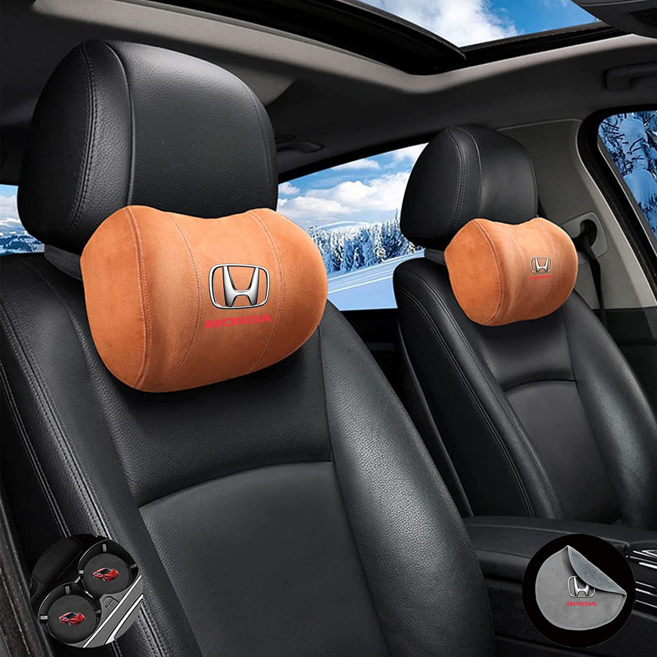 Delicate Leather Car Seat Cushion, Custom For Cars, Car Memory Foam Se