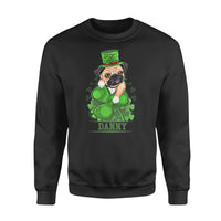 Thumbnail for Personalized St. Patrick Gift Idea - Lovely Bulldog With Clover - Standard Crew Neck Sweatshirt