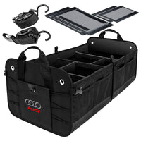 Thumbnail for Trunk Organizer, Custom fit for Sedan SUVs, Premium Multi Compartments Collapsible Cargo Storage & Accessories