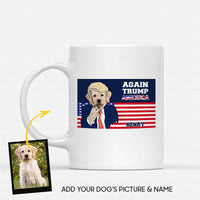 Thumbnail for Personalized Dog Gift Idea - Vote For Trump Again 2020 For Dog Lovers - White Mug