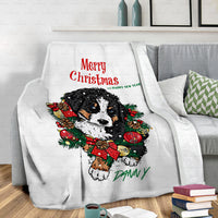 Thumbnail for Personalized Dog Gift Idea - Merry Christmas And Happy New Year For Dog Lover - Fleece Blanket