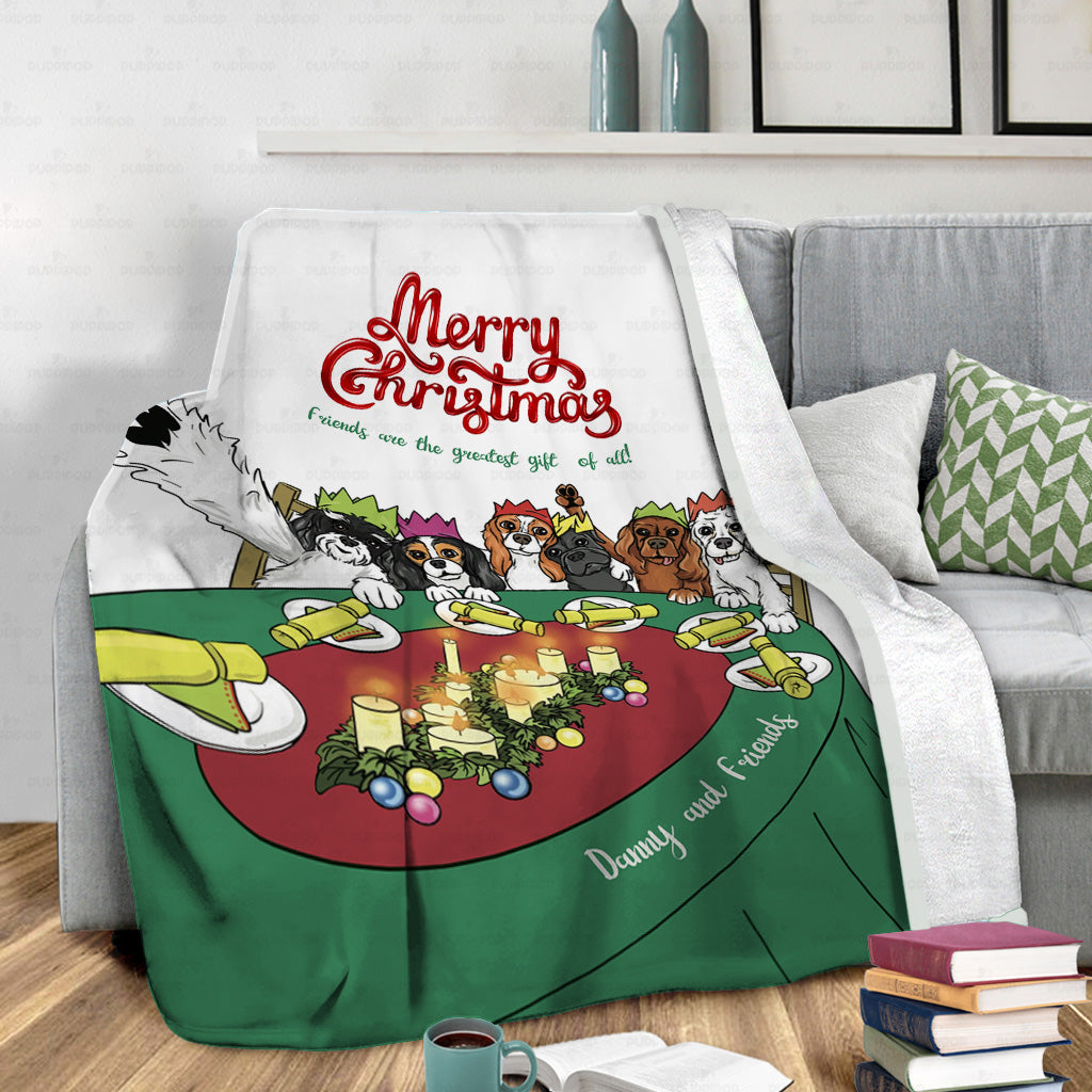 Personalized Dog Gift Idea - Friends Are The Greatest Gift Of All For Dog Lover - Fleece Blanket