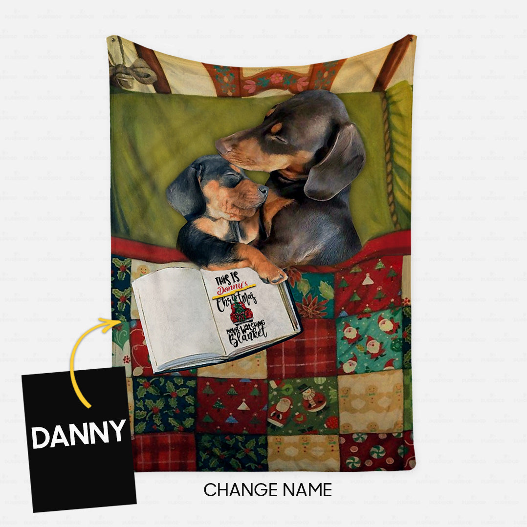Personalized Dog Gift Idea - This's Christmas Movie Watching Blanket For Dog Lover - Fleece Blanket
