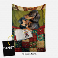 Thumbnail for Personalized Dog Gift Idea - This's Christmas Movie Watching Blanket For Dog Lover - Fleece Blanket