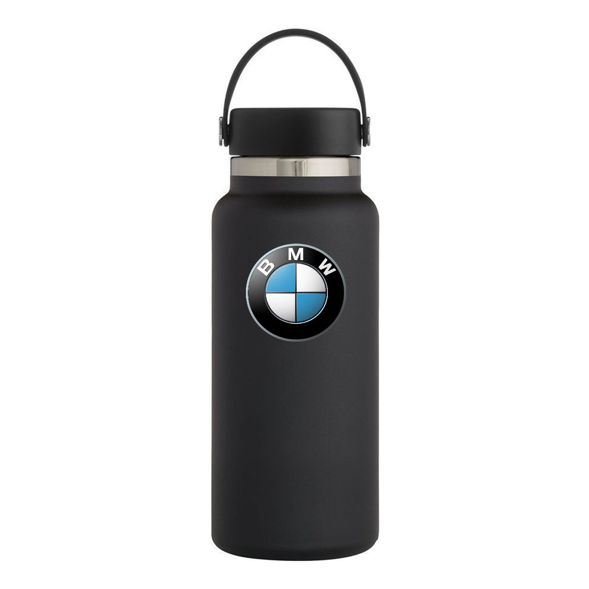 32oz Stainless Steel Insulated Sports Water Bottle, Custom fit for Car, Hydro Metal Thermos Flask Keeps Cold for 24 Hours, Hot for 12 Hours, Wide Mouth Bottle with Flex Cap