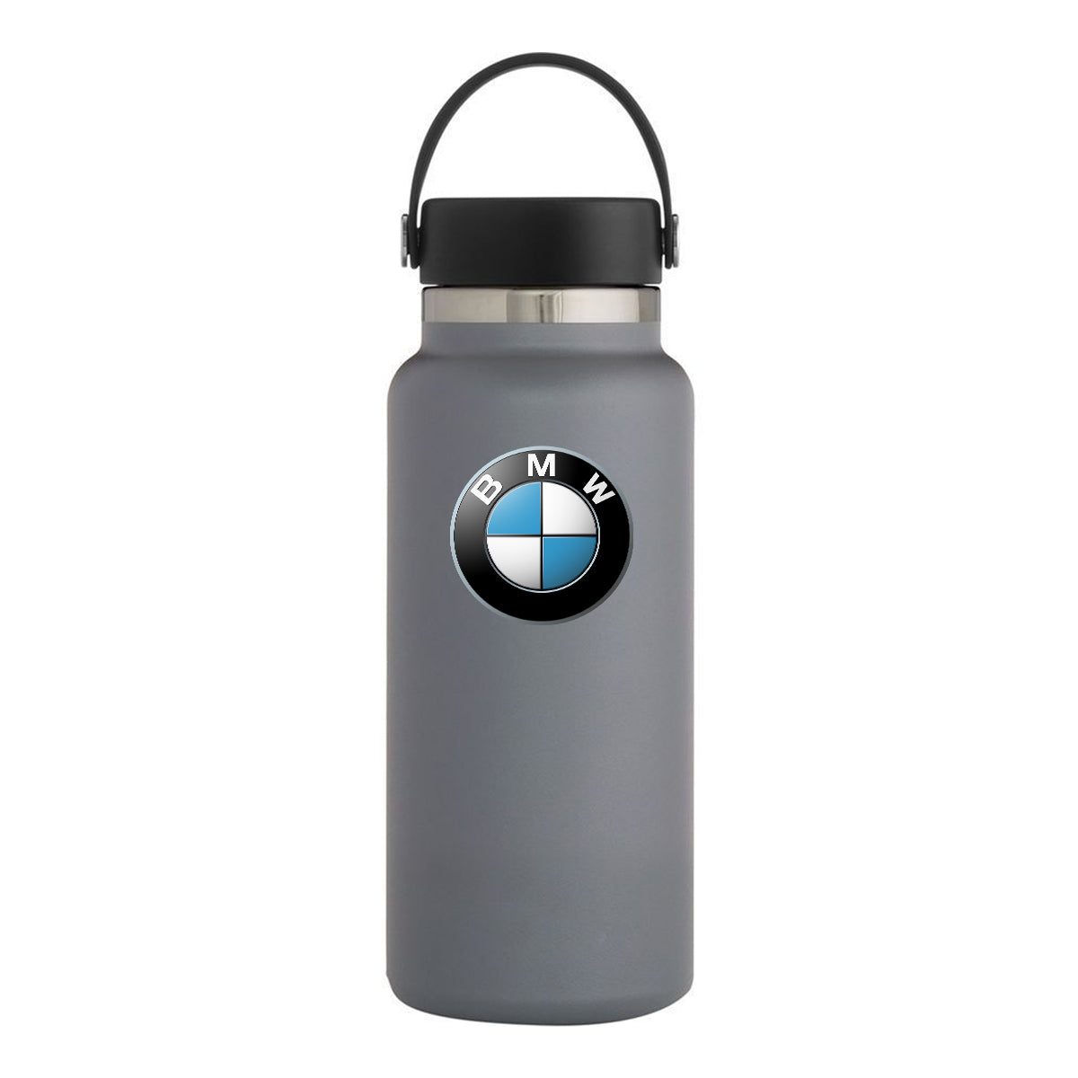 32oz Stainless Steel Insulated Sports Water Bottle, Custom fit for Car, Hydro Metal Thermos Flask Keeps Cold for 24 Hours, Hot for 12 Hours, Wide Mouth Bottle with Flex Cap