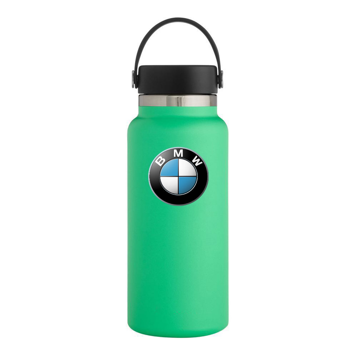 32oz Stainless Steel Insulated Sports Water Bottle, Custom fit for Car, Hydro Metal Thermos Flask Keeps Cold for 24 Hours, Hot for 12 Hours, Wide Mouth Bottle with Flex Cap