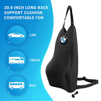 Thumbnail for Lumbar Support Pillow Car Back Support, Custom fit for Car, Memory Foam Car Lumbar Support for Driving Fatigue / Back Pain Relief, Dual Straps Better Fix The Car Cushion