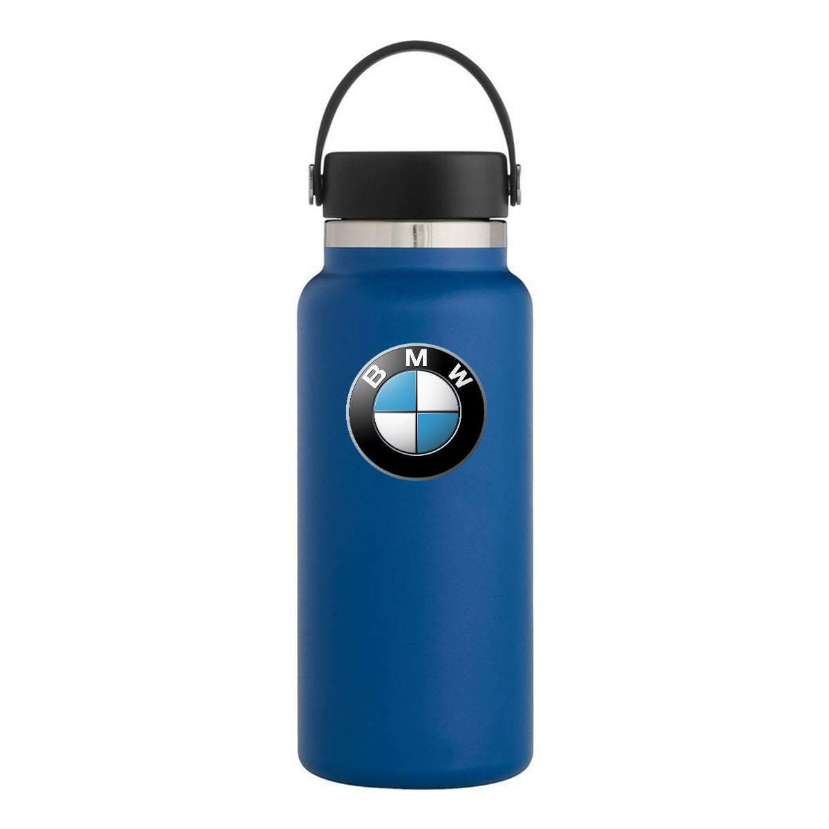 32oz Stainless Steel Insulated Sports Water Bottle, Custom fit for Car, Hydro Metal Thermos Flask Keeps Cold for 24 Hours, Hot for 12 Hours, Wide Mouth Bottle with Flex Cap