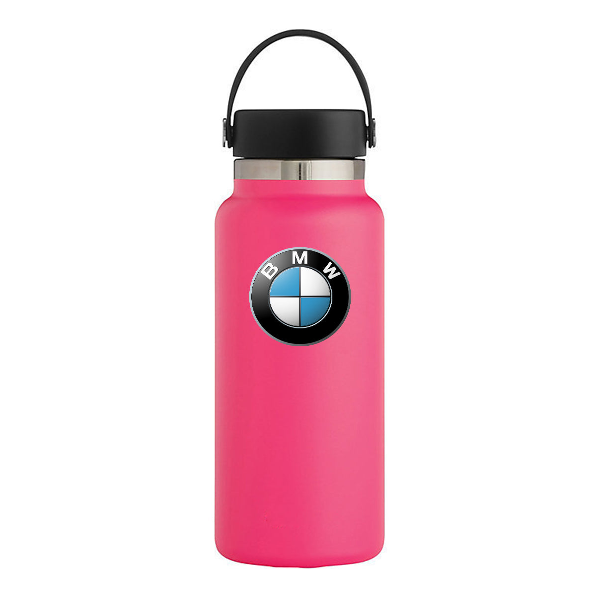 32oz Stainless Steel Insulated Sports Water Bottle, Custom fit for Car, Hydro Metal Thermos Flask Keeps Cold for 24 Hours, Hot for 12 Hours, Wide Mouth Bottle with Flex Cap