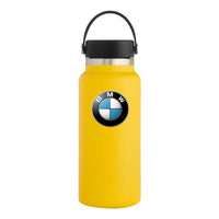 Thumbnail for 32oz Stainless Steel Insulated Sports Water Bottle, Custom fit for Car, Hydro Metal Thermos Flask Keeps Cold for 24 Hours, Hot for 12 Hours, Wide Mouth Bottle with Flex Cap