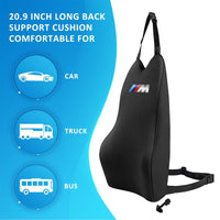 Thumbnail for Lumbar Support Pillow Car Back Support, Custom fit for Car, Memory Foam Car Lumbar Support for Driving Fatigue / Back Pain Relief, Dual Straps Better Fix The Car Cushion