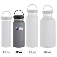 Thumbnail for 32oz Stainless Steel Insulated Sports Water Bottle, Custom fit for Car, Hydro Metal Thermos Flask Keeps Cold for 24 Hours, Hot for 12 Hours, Wide Mouth Bottle with Flex Cap