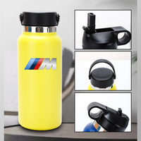 Thumbnail for 32oz Stainless Steel Insulated Sports Water Bottle, Custom fit for Car, Hydro Metal Thermos Flask Keeps Cold for 24 Hours, Hot for 12 Hours, Wide Mouth Bottle with Flex Cap