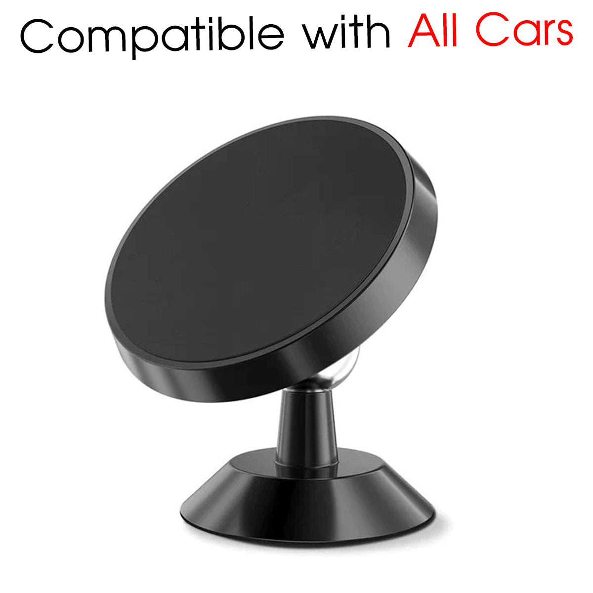 [2 Pack ] Magnetic Phone Mount, Custom For Your Cars, [ Super Strong Magnet ] [ with 4 Metal Plate ] car Magnetic Phone Holder, [ 360° Rotation ] Universal Dashboard car Mount Fits All Cell Phones, Car Accessories SU13982