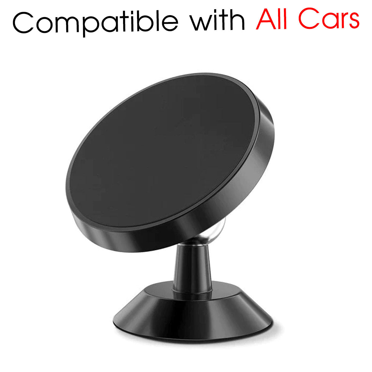 [2 Pack ] Magnetic Phone Mount, Custom For Your Cars, [ Super Strong Magnet ] [ with 4 Metal Plate ] car Magnetic Phone Holder, [ 360° Rotation ] Universal Dashboard car Mount Fits All Cell Phones, Car Accessories AR13982