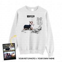 Thumbnail for Personalized Line Art Gift For Fan Movie - Funny Superhero - Standard Crew Neck Sweatshirt