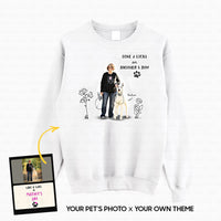 Thumbnail for Personalized Dog Gift - Line Art And Quotes For Dog Lovers - Standard Crew Neck Sweatshirt