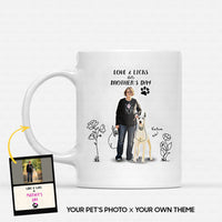 Thumbnail for Personalized Dog Gift Idea - Line Art And Quotes For Dog Lovers - White Mug