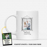 Thumbnail for Personalized Dog Gift Idea - Line Art And Quotes For Dog Lovers - White Mug
