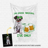 Thumbnail for Custom Dog Blanket - Personalized Creative Gift Idea - In Dog Beers For Dog Lover - Fleece Blanket