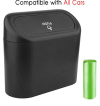 Thumbnail for Car Trash Can, Custom For Your Cars, Mini Car Accessories with Lid and Trash Bag, Cute Car Organizer Bin, Small Garbage Can for Storage and Organization, Car Accessories TY11996