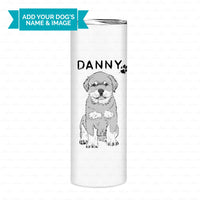 Thumbnail for Personalized Dog Gift Idea - Black And White Sketching Gift For Puppy Lovers - Tumbler