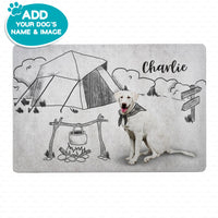 Thumbnail for Personalized Dog Gift Idea - Funny Creative Line Art Dog For Dog Lovers - Doormat