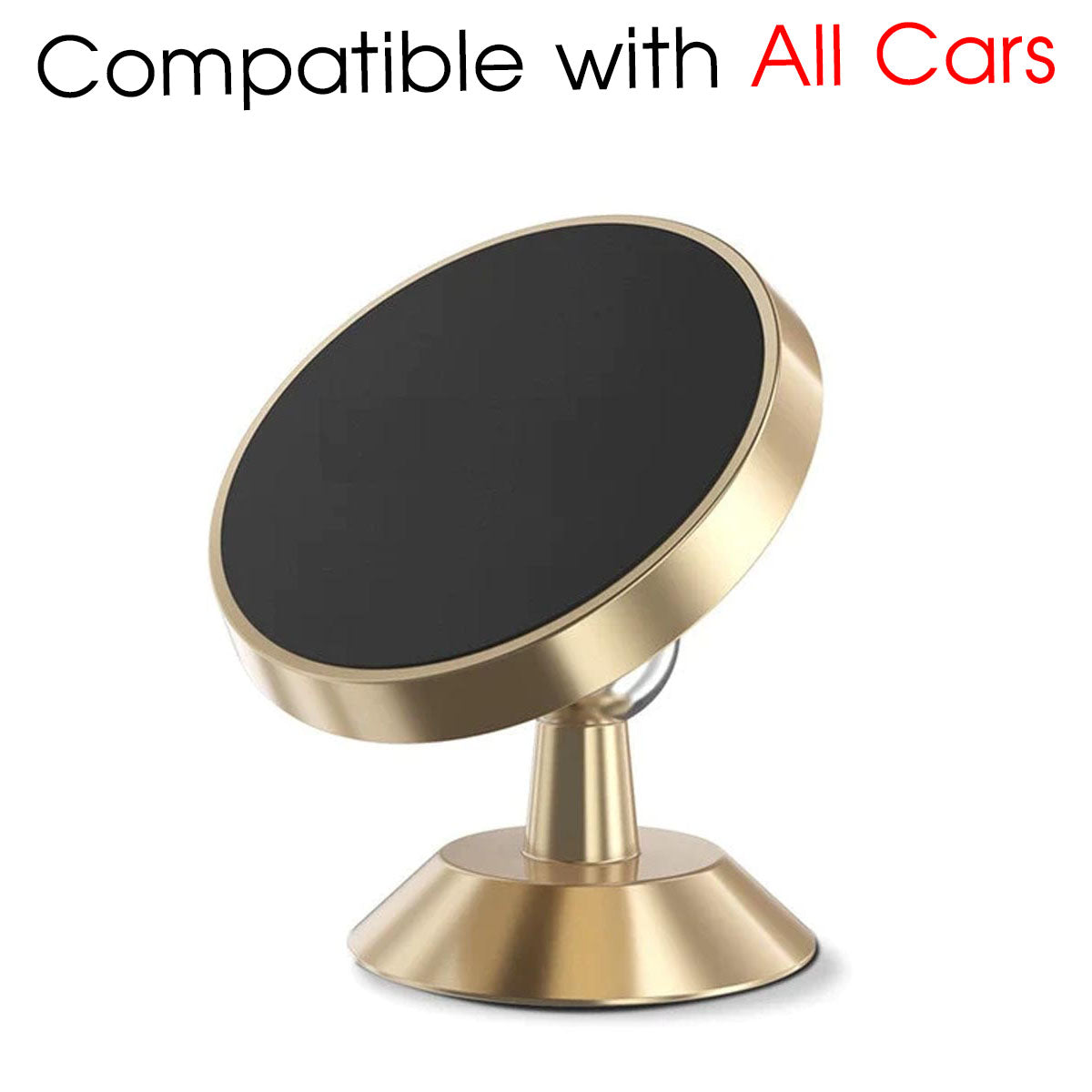 [2 Pack ] Magnetic Phone Mount, Custom For Your Cars, [ Super Strong Magnet ] [ with 4 Metal Plate ] car Magnetic Phone Holder, [ 360° Rotation ] Universal Dashboard car Mount Fits All Cell Phones, Car Accessories TS13982